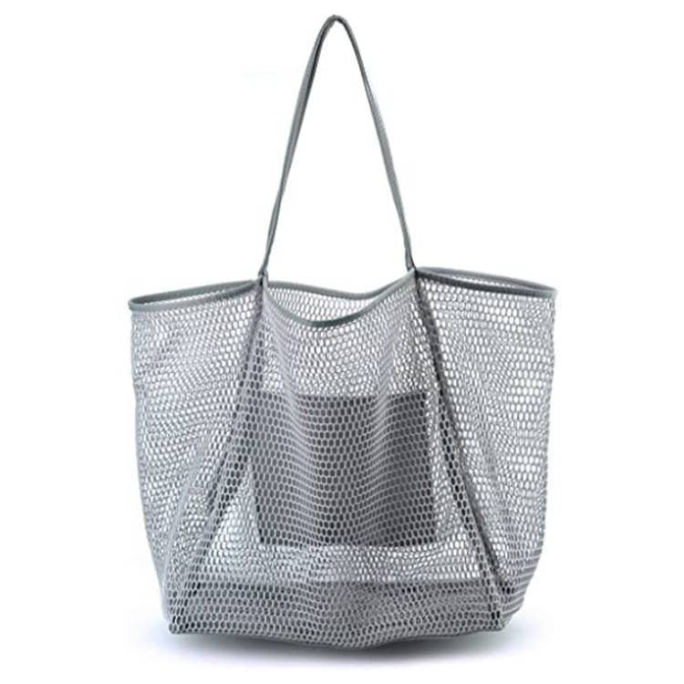 Mesh Beach sandproof bag Swimming Waterproof Tote handbag: One size / 1