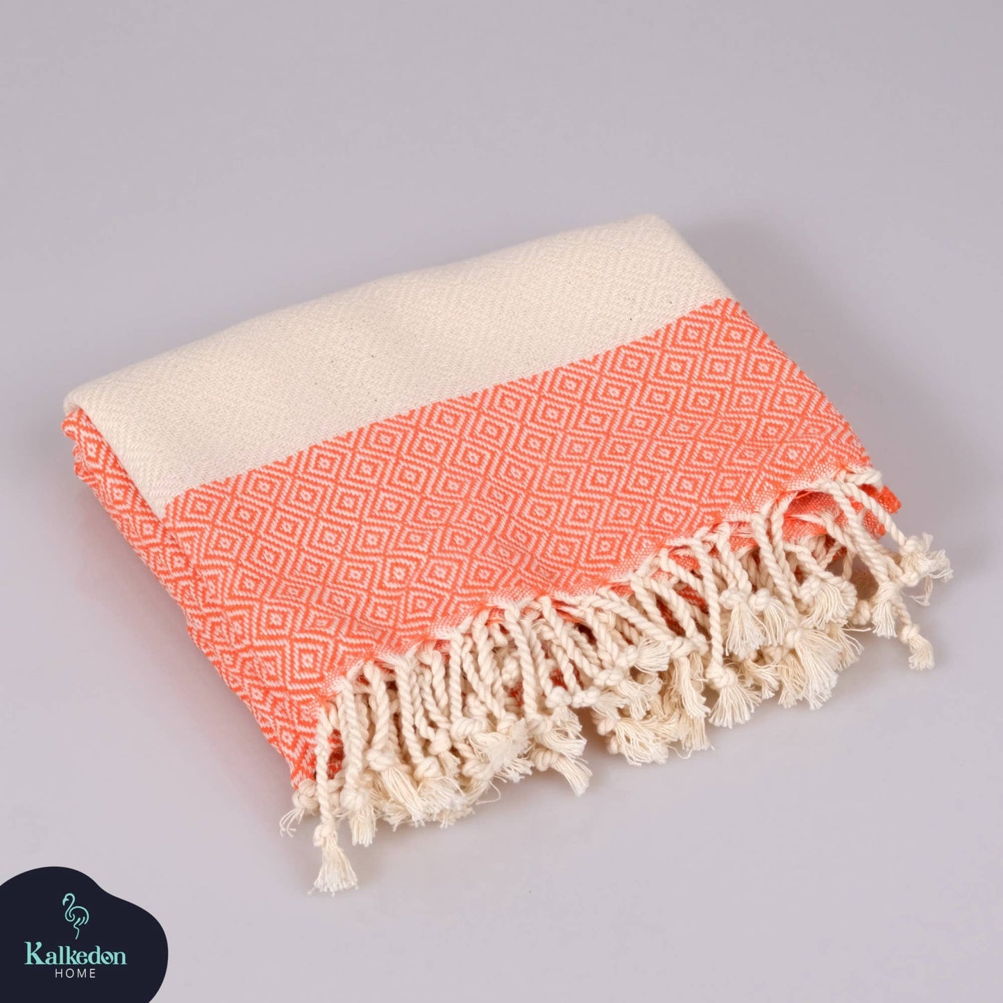 Turkish Towel | Peshtemal | Sand Resistant Beach Towel: Flamingo