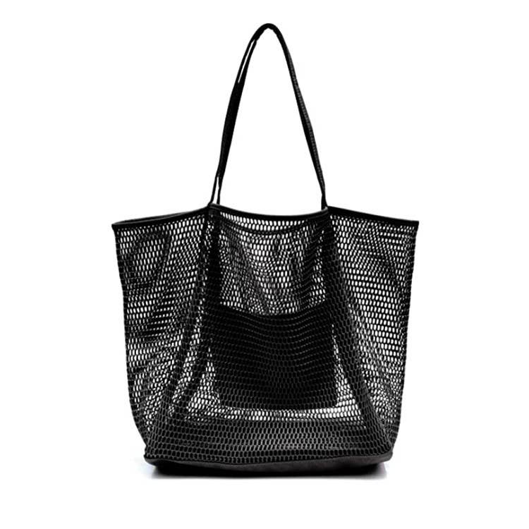 Mesh Beach sandproof bag Swimming Waterproof Tote handbag: One size / 1