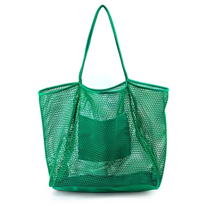 Mesh Beach sandproof bag Swimming Waterproof Tote handbag: One size / 1