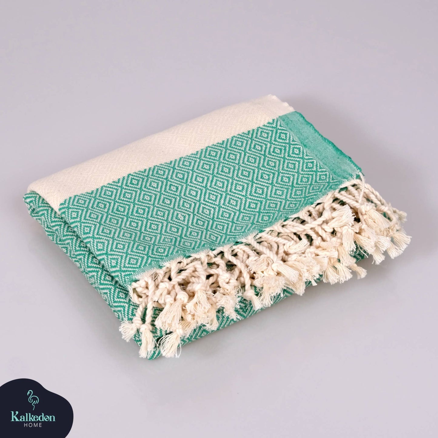 Turkish Towel | Peshtemal | Sand Resistant Beach Towel: Aqua