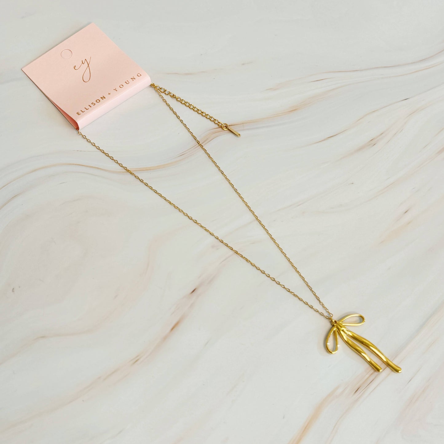 Stylist Bow Pendant Necklace