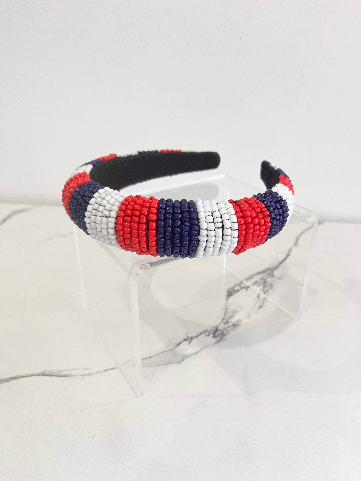 Liberty Striped Beaded Headband