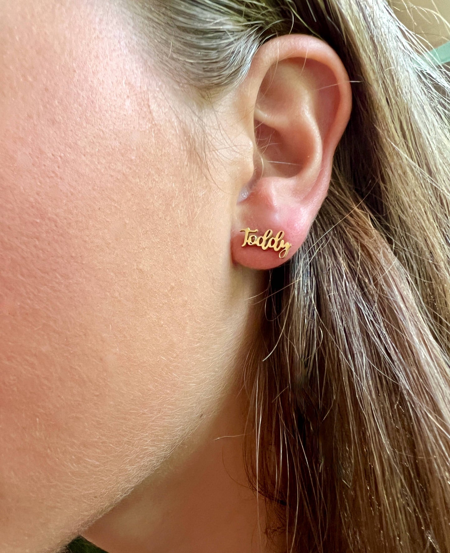 Ole Miss Hotty Toddy Gold Stud Earrings, Ole Miss Gift