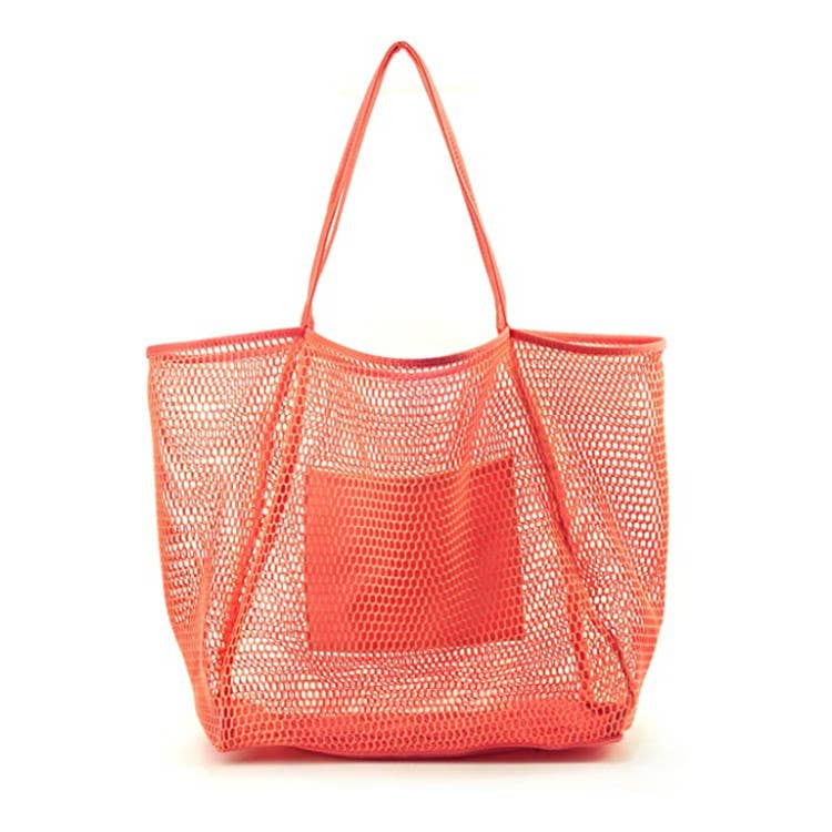 Mesh Beach sandproof bag Swimming Waterproof Tote handbag: One size / 1