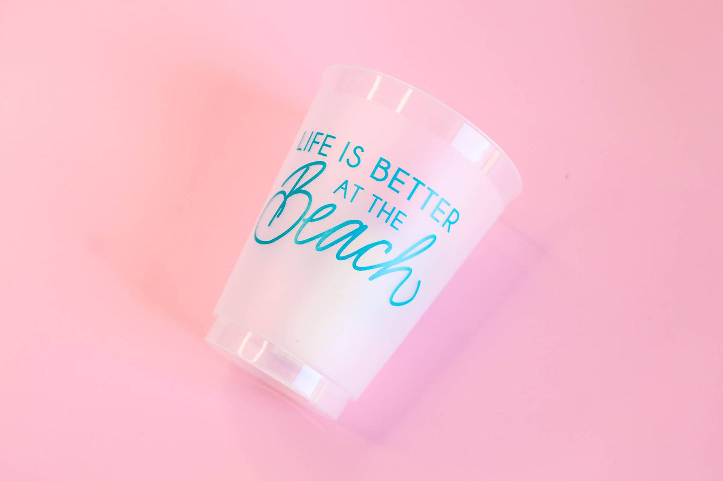 Life is Better at the Beach | Acrylic 16oz Set of 8 Cups