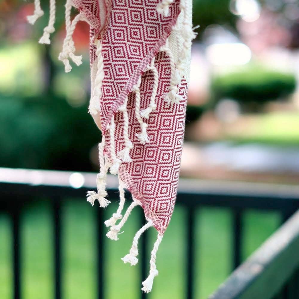 Turkish Towel | Peshtemal | Sand Resistant Beach Towel: Lime Green