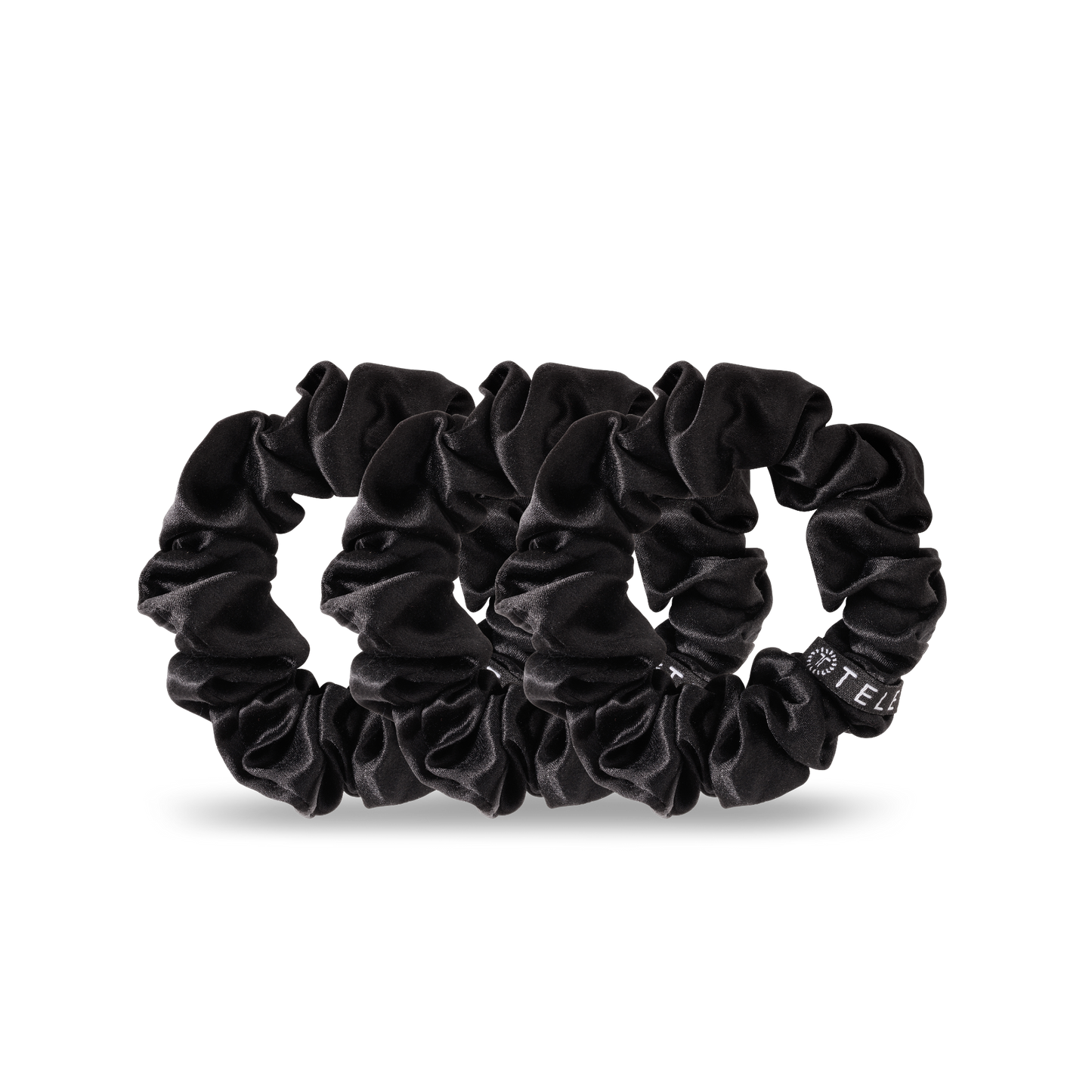 Jet Black Small Scrunchie