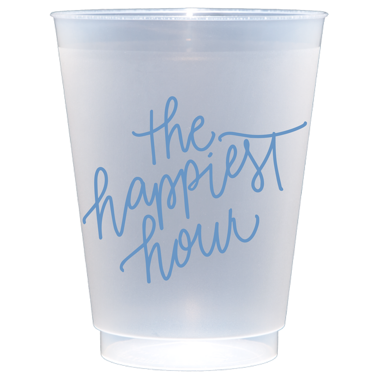 The Happiest Hour | Frosted Acrylic 16oz Set of 8