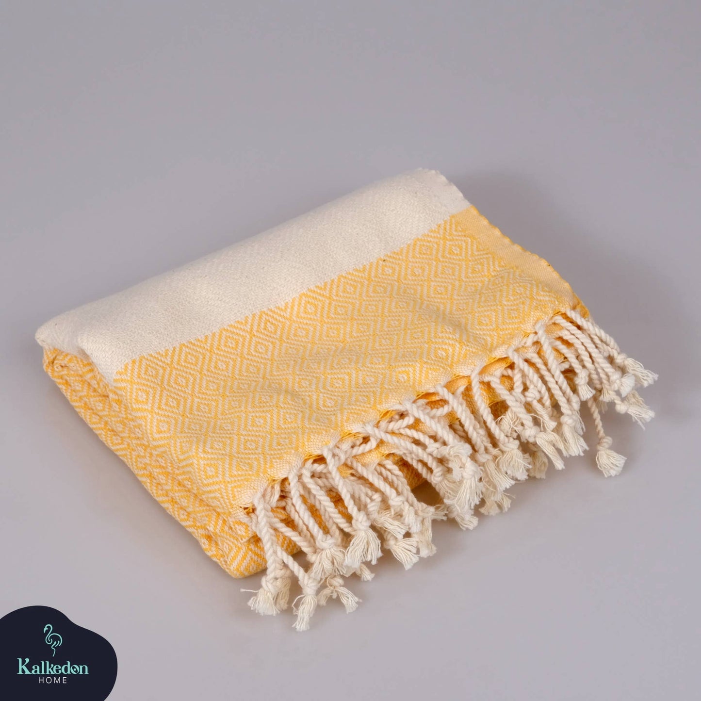 Turkish Towel | Peshtemal | Sand Resistant Beach Towel: Lime Green