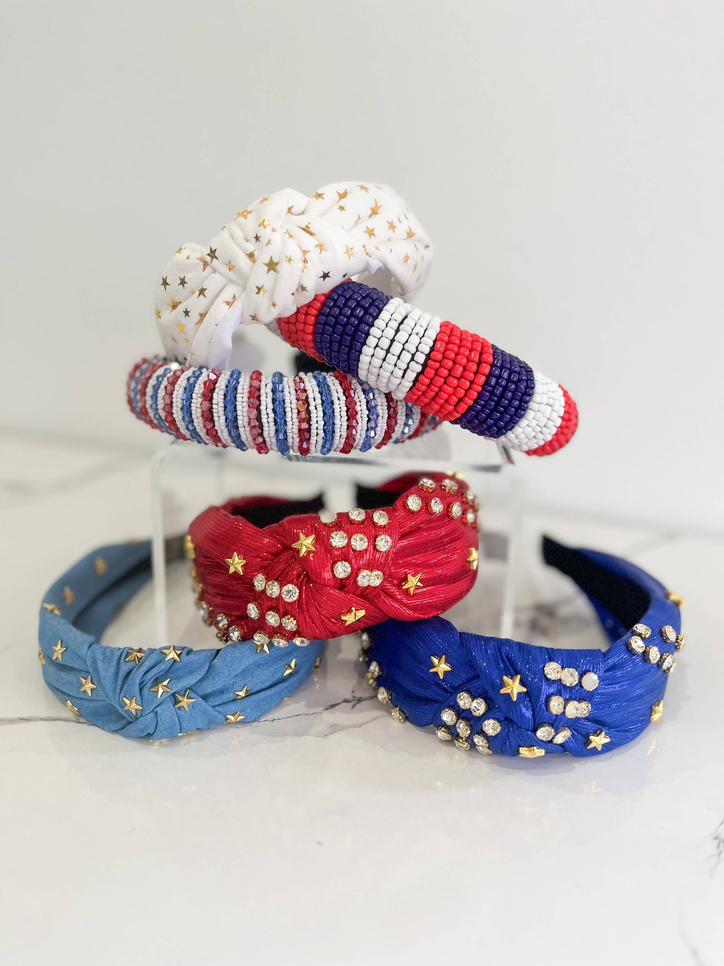 Liberty Mini Stripe Beaded Headband