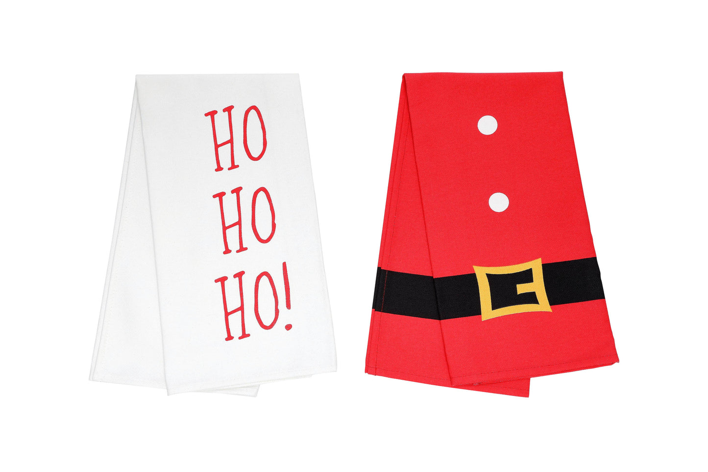 Ho Ho Ho Tea Towel Set, Kitchen Christmas Decor