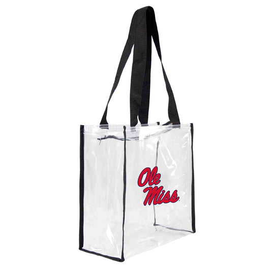 NCAA Mississippi Old Miss Rebels Clear Square Stadium Tote