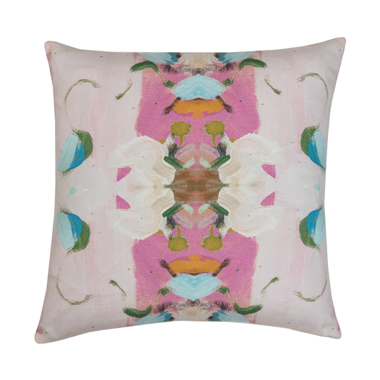 Monet’s Garden Pink 22x22 Pillow