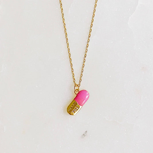 Happy Pendant Necklace