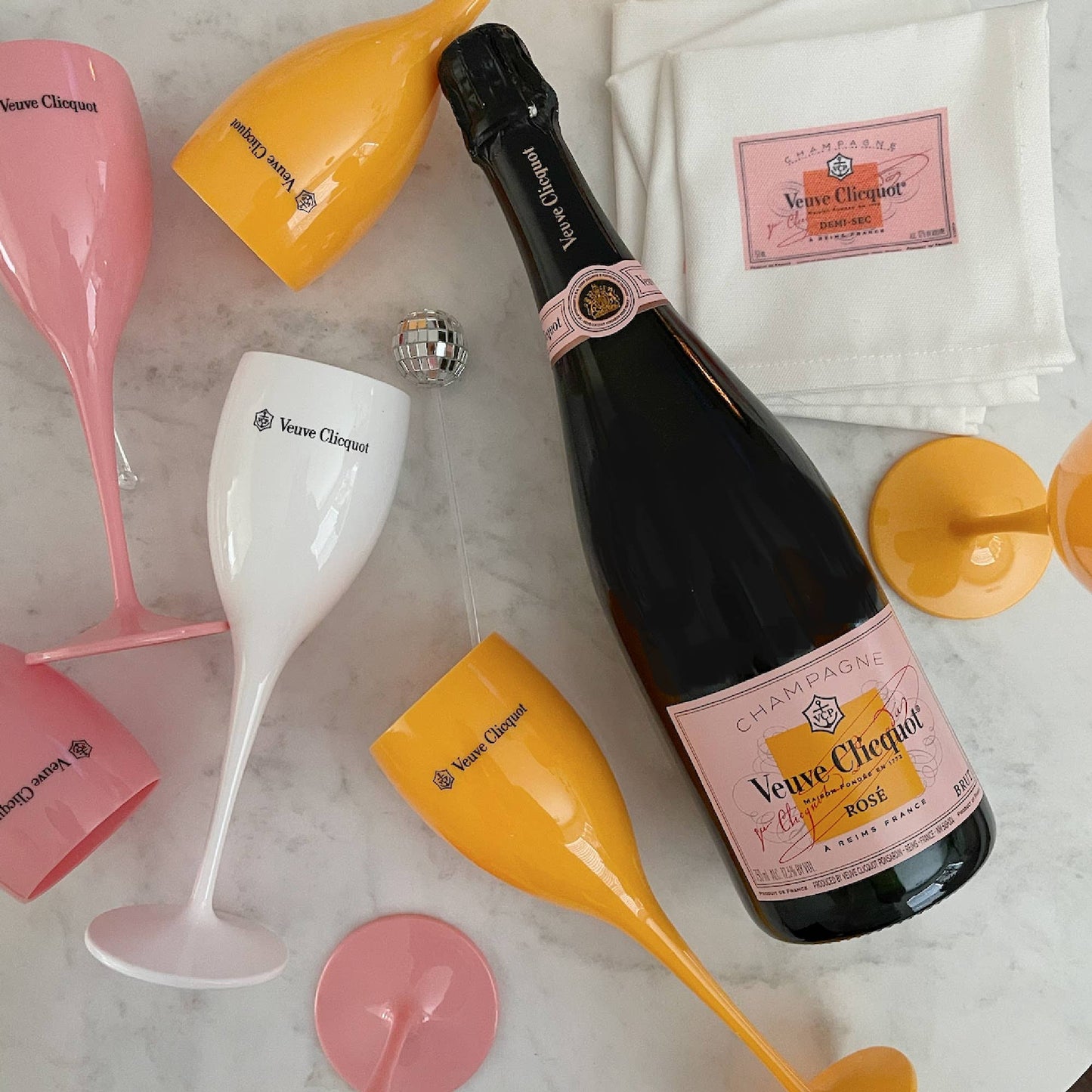 PINK Veuve Clicquot Champagne Flute