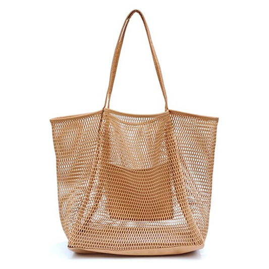 Mesh Beach sandproof bag Swimming Waterproof Tote handbag: One size / 1