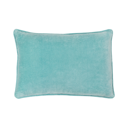 Sky Blue Velvet Pillow