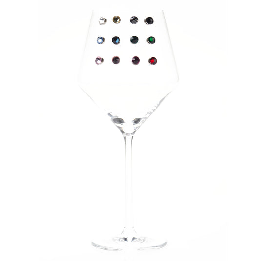 CRYSTAL Wine Glass Charms, Set of 12