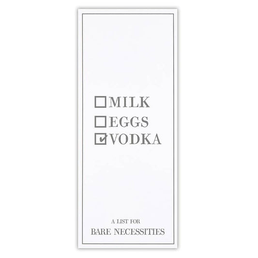 F2F Listpad - Milk Eggs Vodka