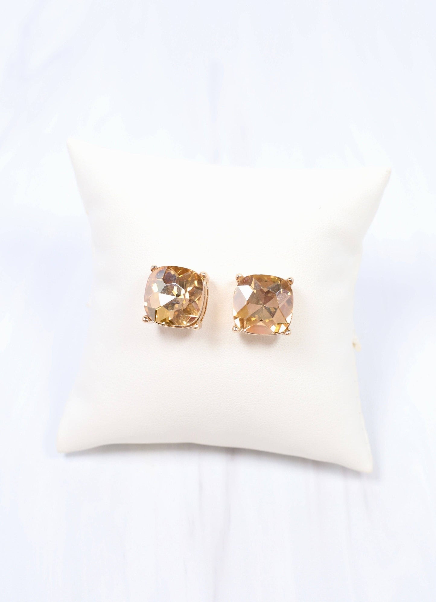 Julien Stone Stud Earring CHAMPAGNE