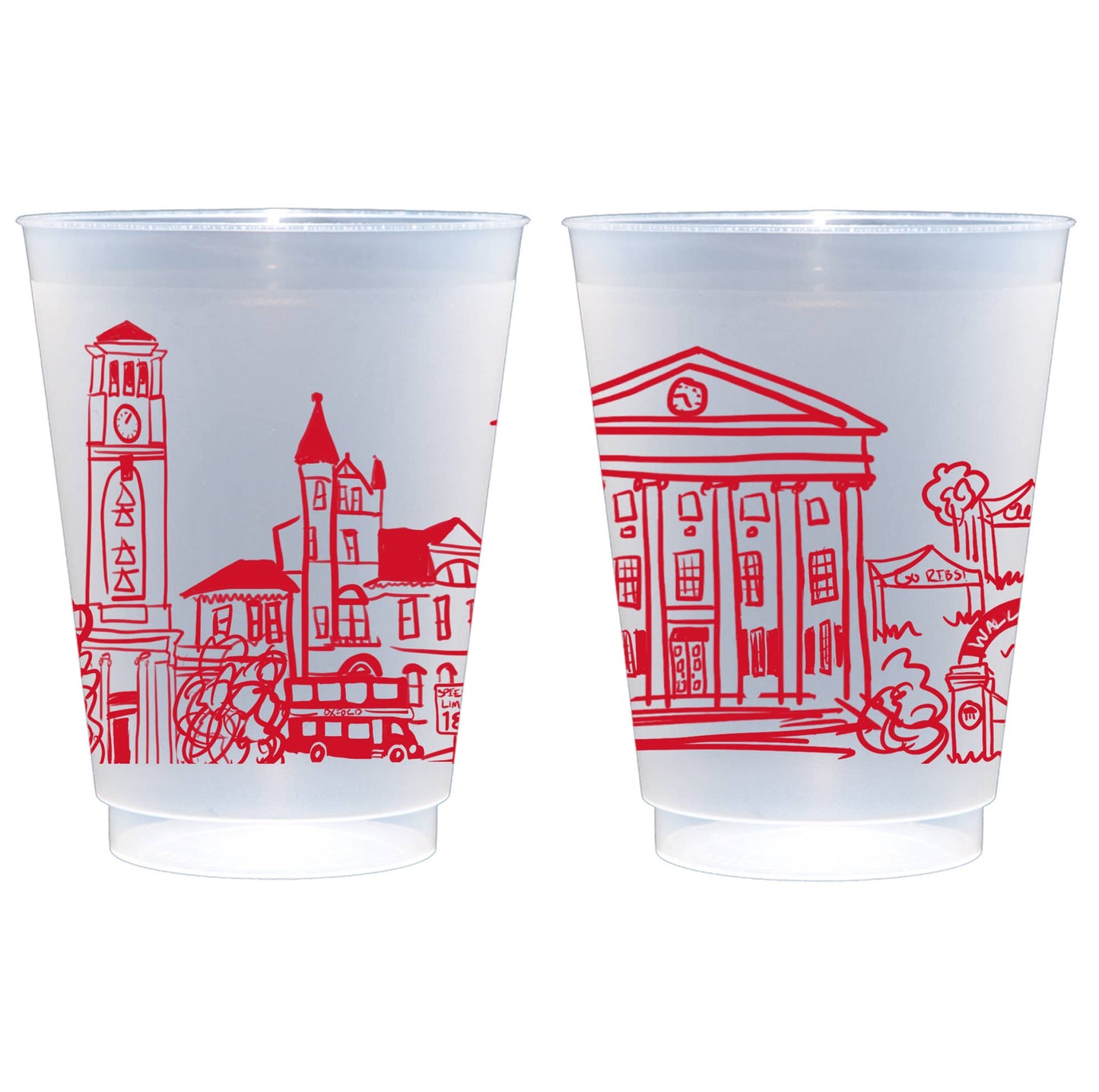 Shatterproof Cup 10 Pack Ole Miss - U of Mississippi Skyline